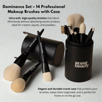 REVIVE Beauty-Dominance set-14 Piece Professional Brush set with Case