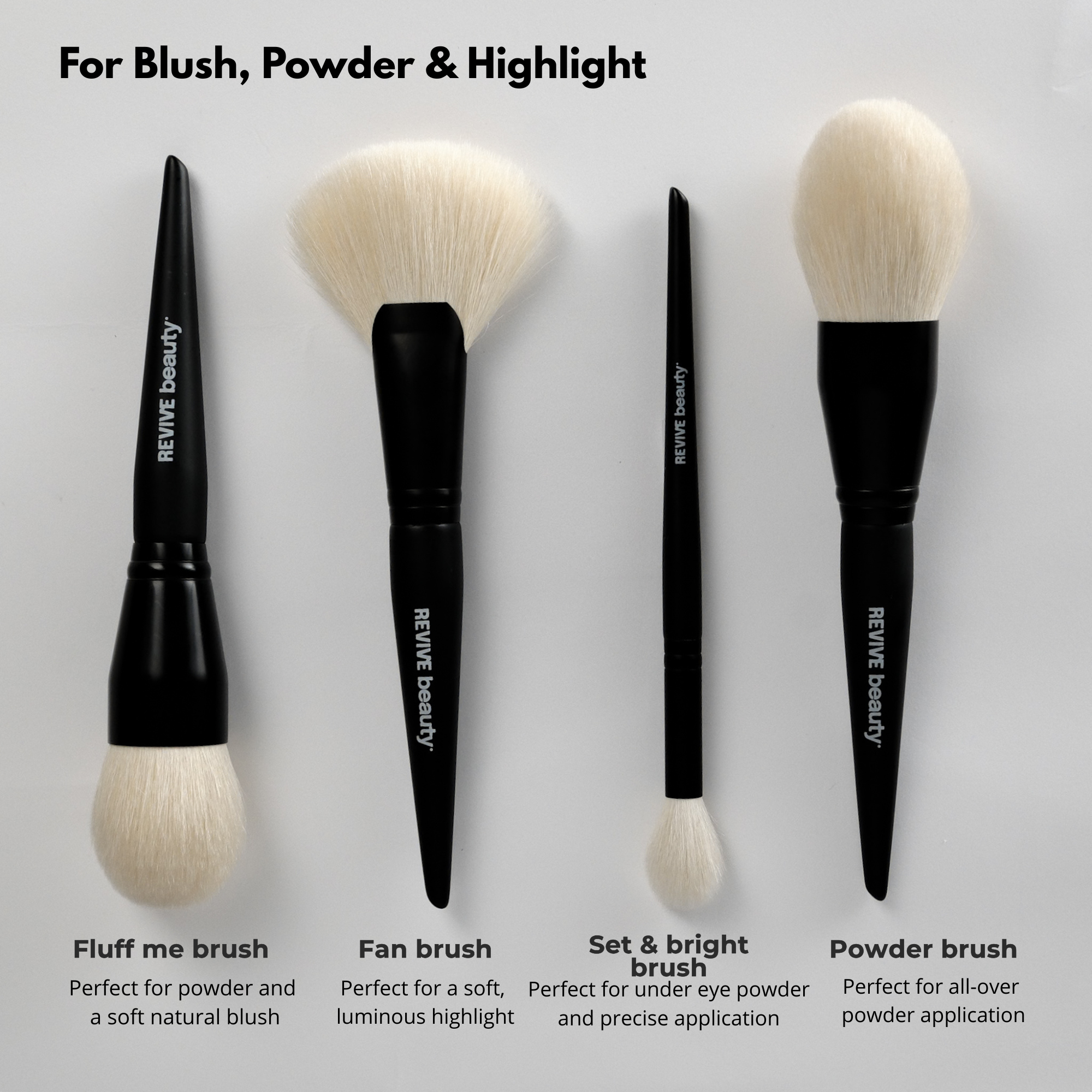 REVIVE Beauty-Dominance set-14 Piece Professional Brush set with Case