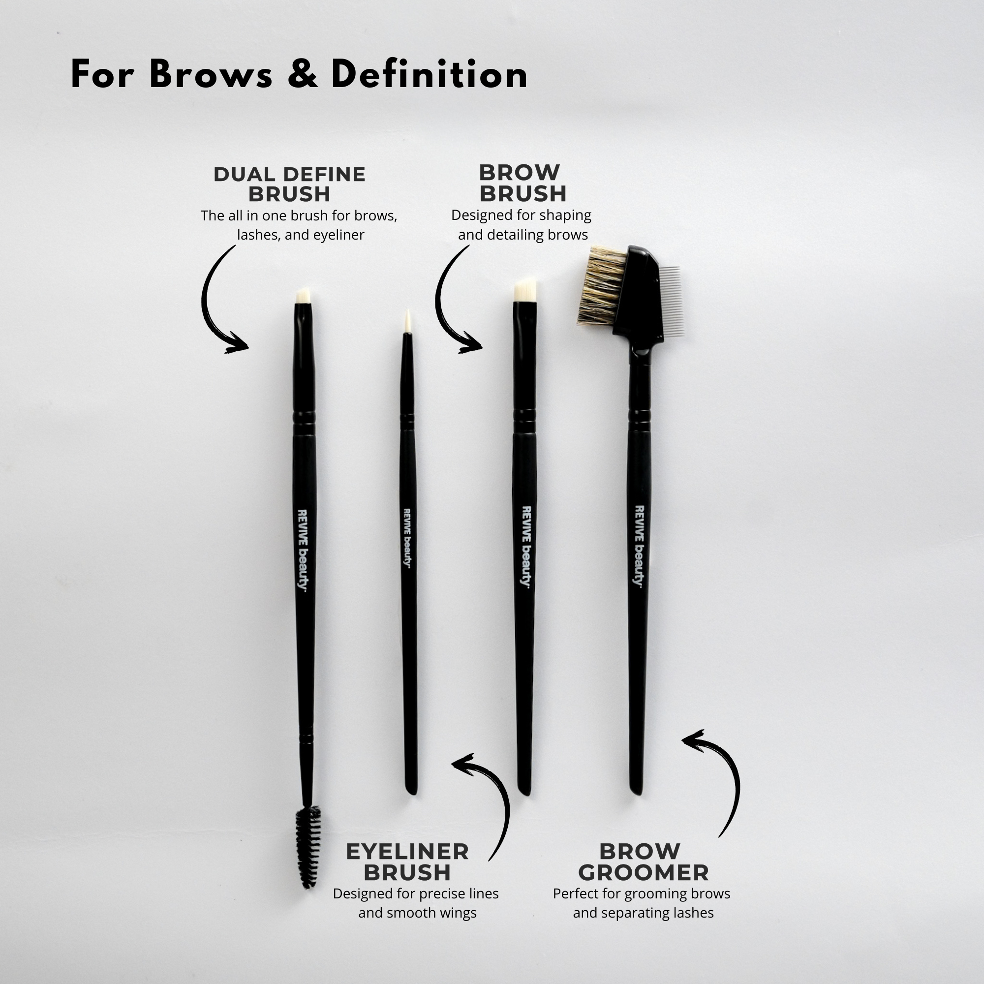REVIVE Beauty-Dominance set-14 Piece Professional Brush set with Case